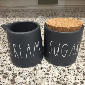 Rae Dunn inspired cream sugar set